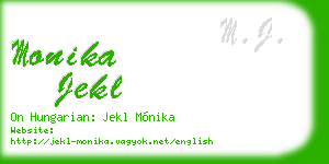 monika jekl business card
