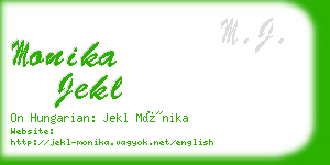 monika jekl business card